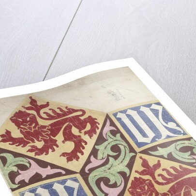 Floor design for the Houses of Parliament by Augustus Welby Northmore Pugin