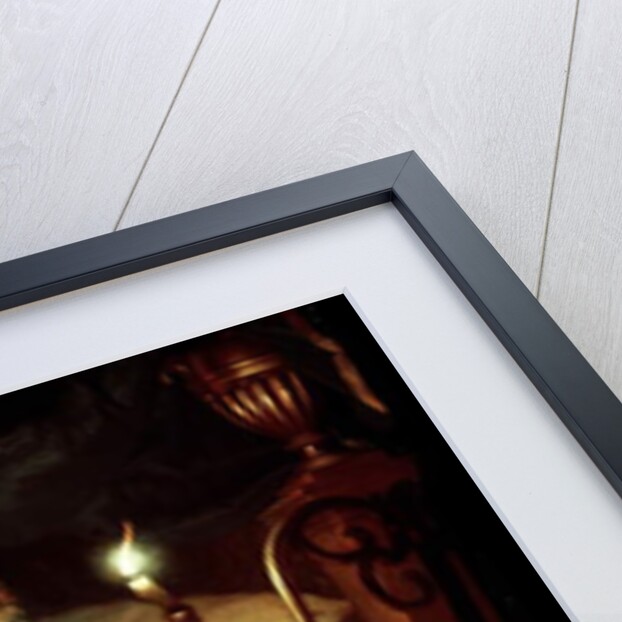 A Candlelight Scene: A Man Offering a Gold Chain and Coins to a Girl Seated on a Bed, c.1665-70 by Godfried Schalken or Schalcken
