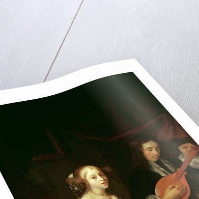 A Young Couple Making Music, c.1665-70 by Godfried Schalken or Schalcken