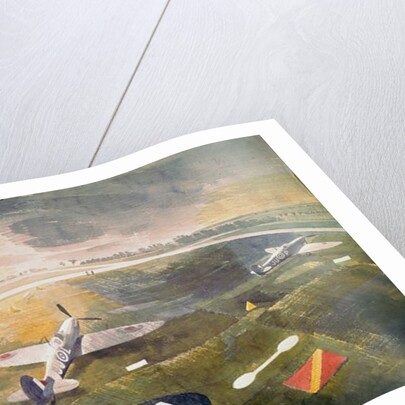 R.A.F. planes on an airfield, 1942 by Eric Ravilious