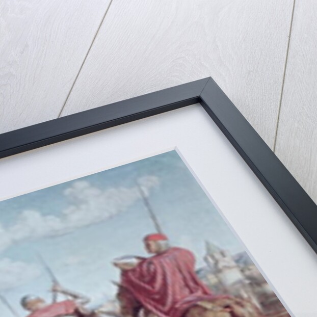 Rienzi Vowing to Obtain Justice for the Death of his Young Brother, Slain in a Skirmish between the Colonna and Orsini Factions by William Holman Hunt