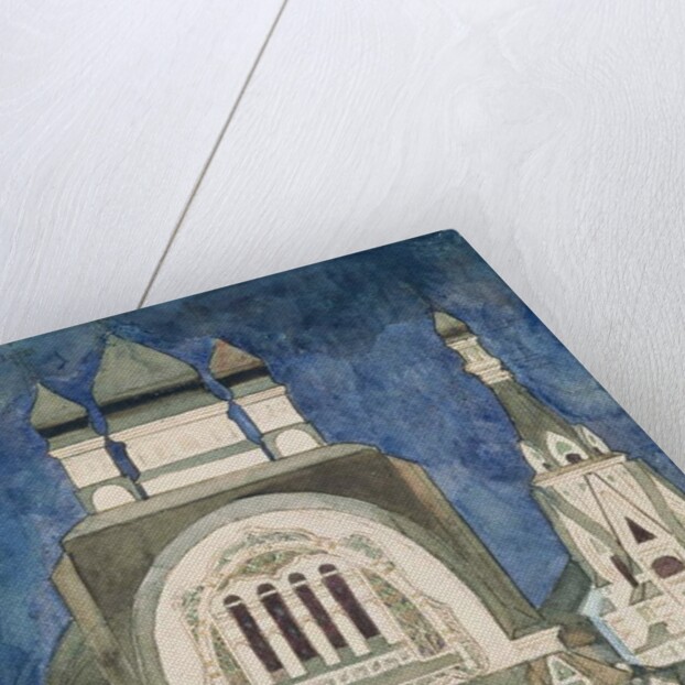 Unrealised design for a church at Talashkono, 1899 by Mikhail Aleksandrovich Vrubel