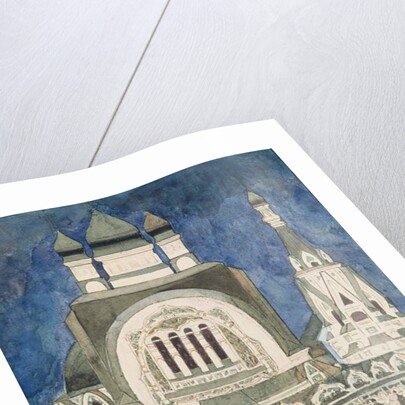 Unrealised design for a church at Talashkono, 1899 by Mikhail Aleksandrovich Vrubel