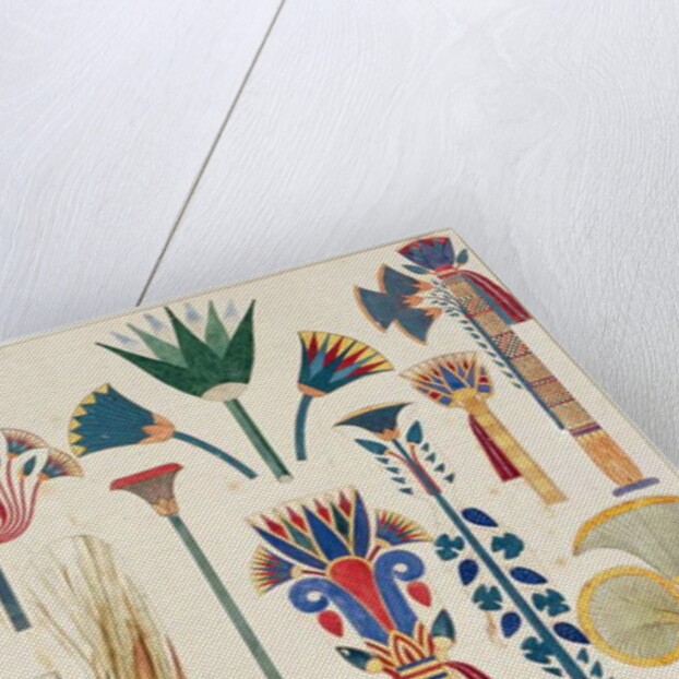 Egyptian Ornament, original illustration from `The Grammar of Ornament`, 1856 by Owen Jones