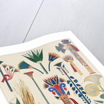 Egyptian Ornament, original illustration from `The Grammar of Ornament`, 1856 by Owen Jones