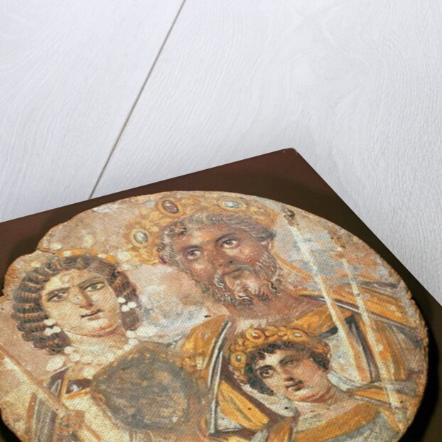 Tondo: Panel of the family of Septimius Severus, c.200 AD by Roman Period Egyptian