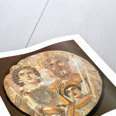 Tondo: Panel of the family of Septimius Severus, c.200 AD by Roman Period Egyptian