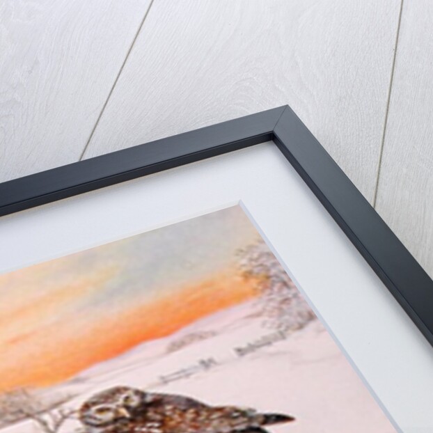 Little Owls on Twig Bench, 1999 by E.B. Watts