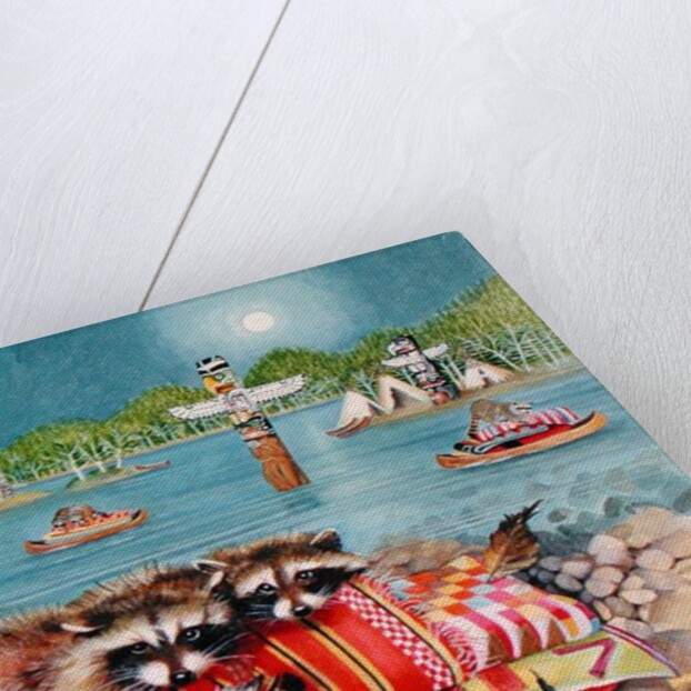 Racoons, 2000 by E.B. Watts