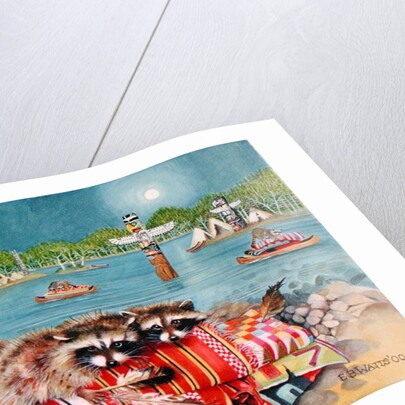 Racoons, 2000 by E.B. Watts