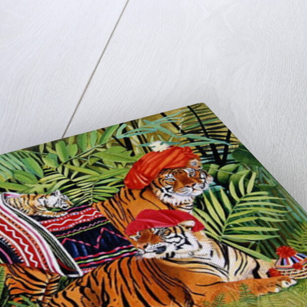 Tiger family with Thai Clothes, 2004 by E.B. Watts