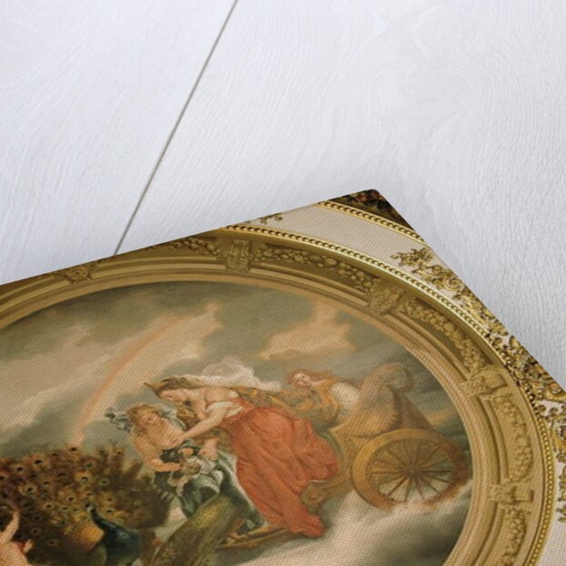 Juno in her chariot attended by two peacocks, Ceiling of the Elizabeth Saloon by Matthew Cotes Wyatt