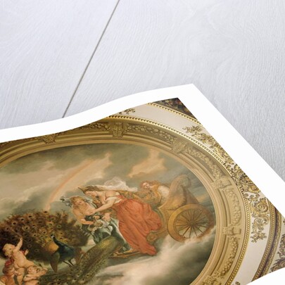 Juno in her chariot attended by two peacocks, Ceiling of the Elizabeth Saloon by Matthew Cotes Wyatt