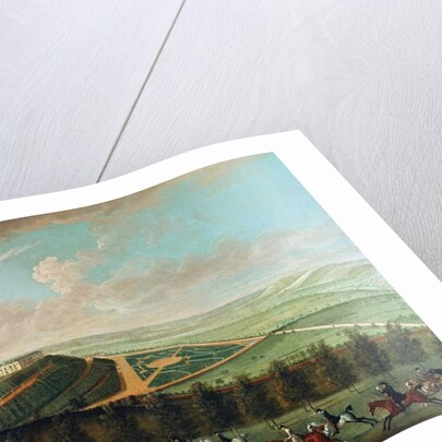 View of Belvoir Castle from the South West, with Belvoir Hunt in Full Cry, 1730 by Thomas Badeslade