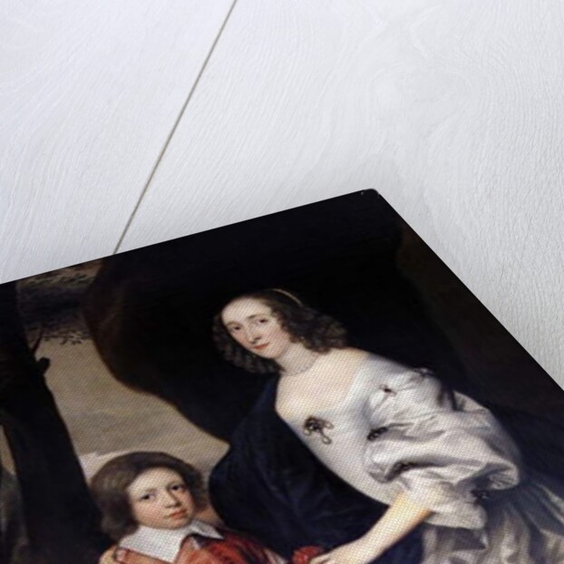 John Manners as a boy with his mother Frances, Countess of Rutland, c.1646 by Daniel Mytens