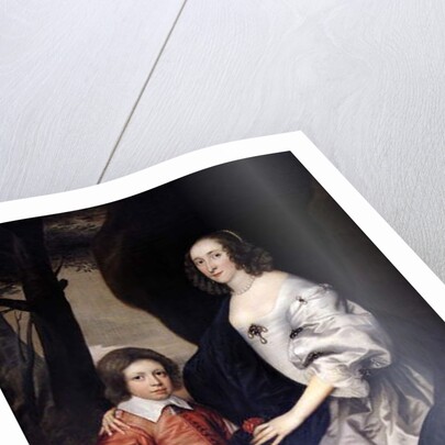 John Manners as a boy with his mother Frances, Countess of Rutland, c.1646 by Daniel Mytens