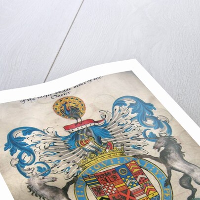 The Coat of Arms of Francis, 6th Earl of Rutland by English School