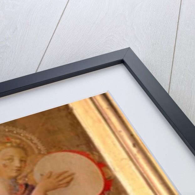 Angel Playing a Tambourine, detail from the Linaiuoli Triptych, 1433 by Fra (c.1387-1455) Angelico