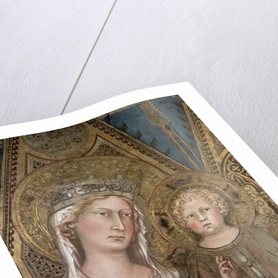 Maesta, detail of the Madonna and Child, 1315 by Simone Martini