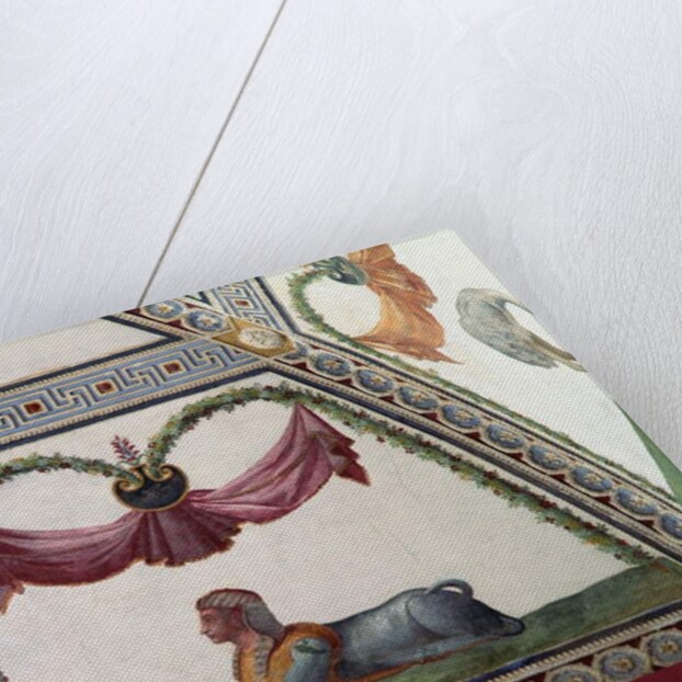 The 'Camera con Fregio di Amorini' detail of a sphinx, 1520s by Giulio Romano