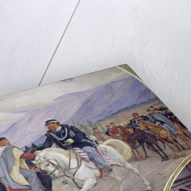 The Meeting Between Giuseppe Garibaldi and King Vittorio Emanuele II on the 26th of October 1860 at Teano, Italy by Pietro Aldi