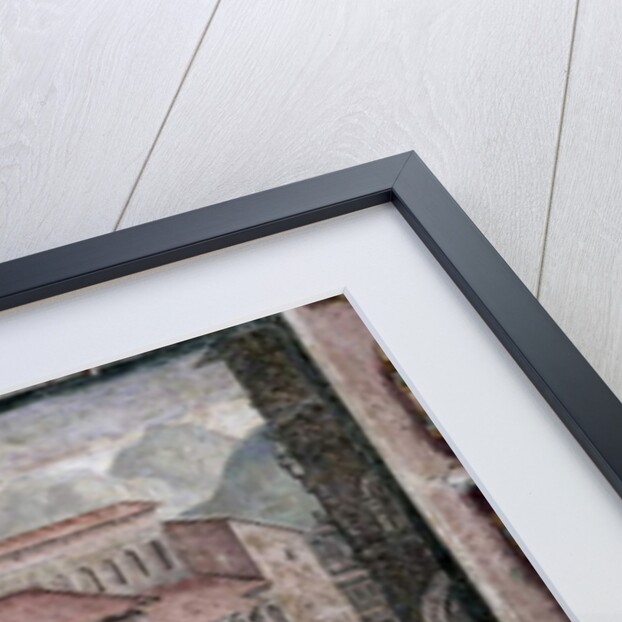 Bedroom, detail of frieze depicting towns under Medici rule, Pistoia, 1564-75 by Nanni di B. Bigio & Bartolomeo Ammannati (1511-92)