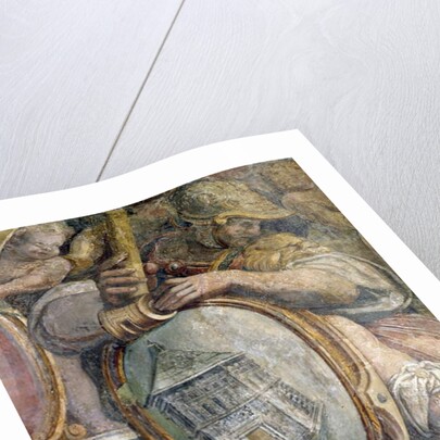 Bedroom, detail of frieze depicting towns and buildings under Medici control, the Baptistery of S. Giovanni, Florence, 1564-75 by Nanni di B. Bigio & Bartolomeo Ammannati (1511-92)