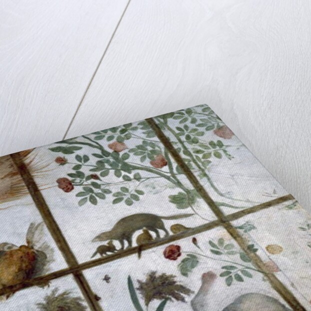 The antechamber of the 'Studiolo' of Francesco de'Medici detail of decoration depicting animals in a garden pergola, 1564-75 by Nanni di B. Bigio & Bartolomeo Ammannati