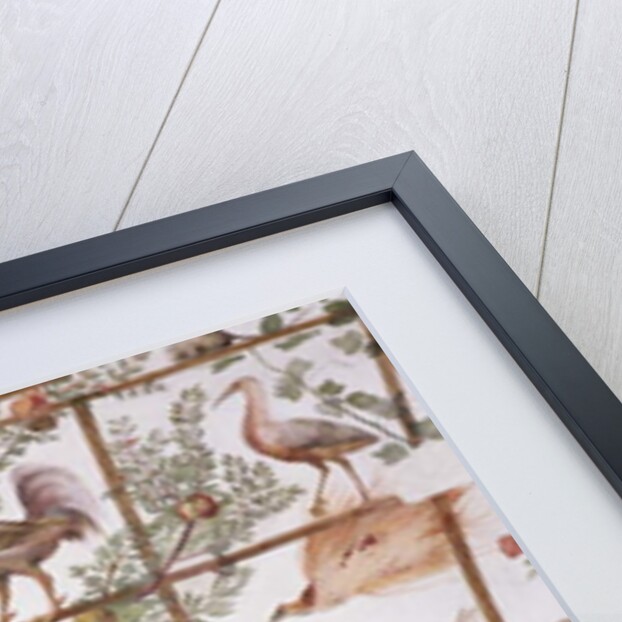 The antechamber of the 'Studiolo' of Francesco de'Medici detail of decoration depicting birds in a garden pergola, 1564-75 by Nanni di B. Bigio & Bartolomeo Ammannati