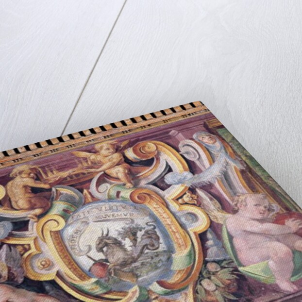 The 'Sala del Granduca di Toscana' detail of the frieze depicting the signs of the zodiac, Capricorn, the emblem of Francesco de'Medici 1564-75 by Nanni di B. Bigio & Bartolomeo Ammannati (1511-92)