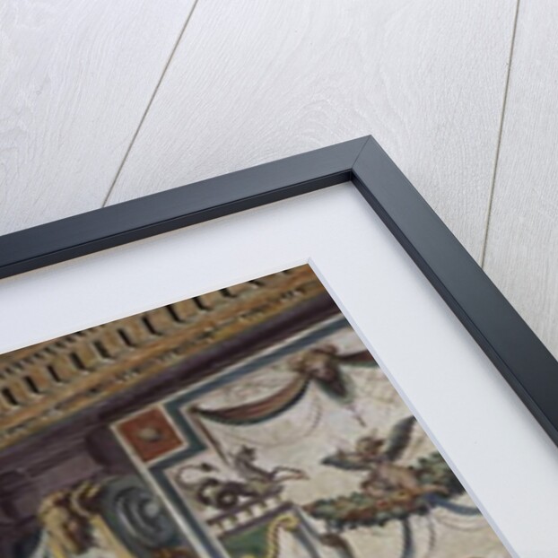 The 'Sala del Granduca di Toscana' detail of the frieze depicting the signs of the zodiac, the rhinoceros, 1564-75 by Nanni di B. Bigio & Bartolomeo Ammannati