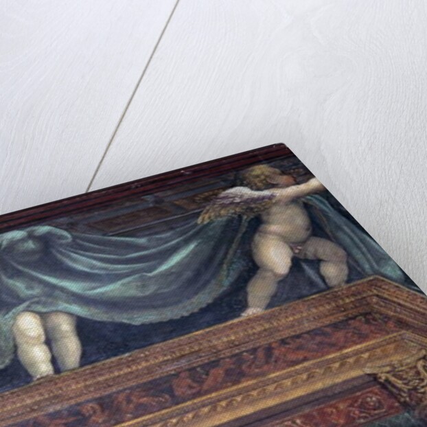 The 'Sala delle Nozze di Alessandro e Rossana' and Roxanne) detail of putti playing under the bed canopy, c.1513 by Giovanni Antonio Bazzi Sodoma