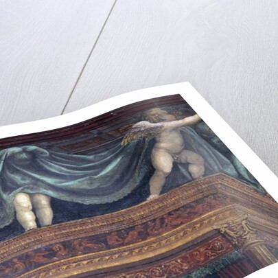 The 'Sala delle Nozze di Alessandro e Rossana' and Roxanne) detail of putti playing under the bed canopy, c.1513 by Giovanni Antonio Bazzi Sodoma