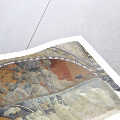 The Flood and the Subsidence of the Waters The Sacrifice and Drunkenness of Noah lunette by Paolo Uccello