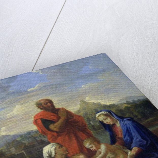 The Holy Family with St. John, St. Elizabeth and St. Joseph Praying, 1656 by Nicolas Poussin