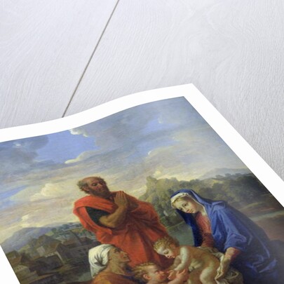 The Holy Family with St. John, St. Elizabeth and St. Joseph Praying, 1656 by Nicolas Poussin