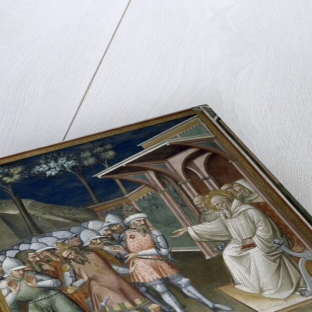 The Saint Discovers the Deceit of Totila, King of the Ostrogoths by Aretino Luca Spinello or Spinelli