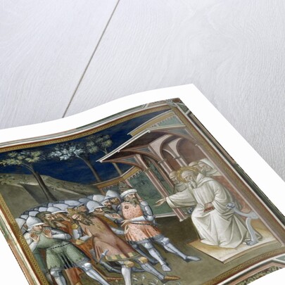 The Saint Discovers the Deceit of Totila, King of the Ostrogoths by Aretino Luca Spinello or Spinelli