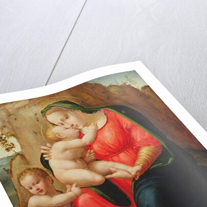 Madonna with Child and St John in a Landscape by Francesco Granacci