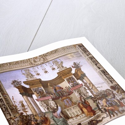 St. Philip exorcizing the demon from the temple of Mars, south wall of Strozzi Chapel, c.1497-1502 by Filippino Lippi