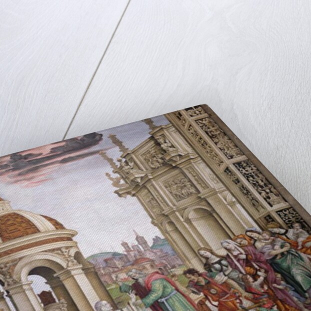 North wall of Strozzi Chapel, The raising of Drusiana by St. John the Evangelist, c.1457-1502 by Filippino Lippi