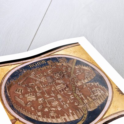 Perspective map of Rome with the monuments of antiquity, 1414 by Taddeo di Bartolo