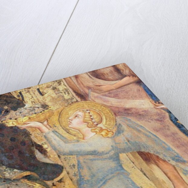 Maesta: Angel Offering Flowers to the Virgin, 1315 by Simone Martini