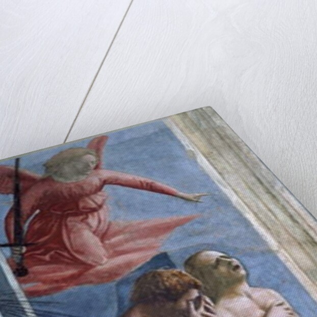 Adam and Eve hunt out of Heaven. by Tommaso Masaccio