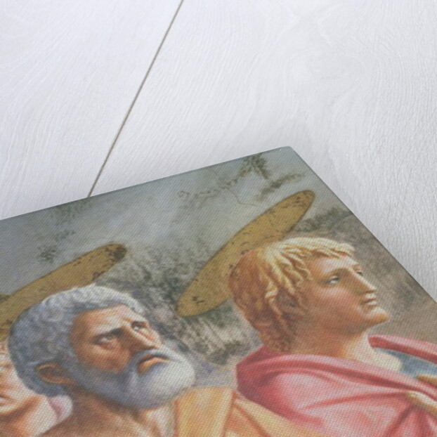 Tribute Money: St Peter commanded by Christ to catch a fish, also St. John the Evangelist, c.1427 by Tommaso Masaccio