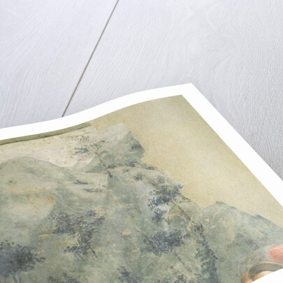 St. Peter Preaching in Jerusalem: Hilly Landscape, c.1427 by Tommaso Masolino da Panicale