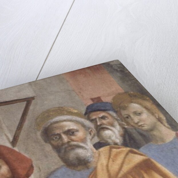 St. Peter Healing With His Shadow: detail of St. Peter, c.1427 by Tommaso Masaccio