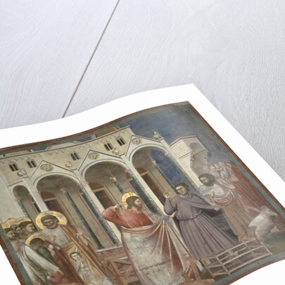 The Cleansing of the Temple, c.1305 by Giotto (c.1266-1337)