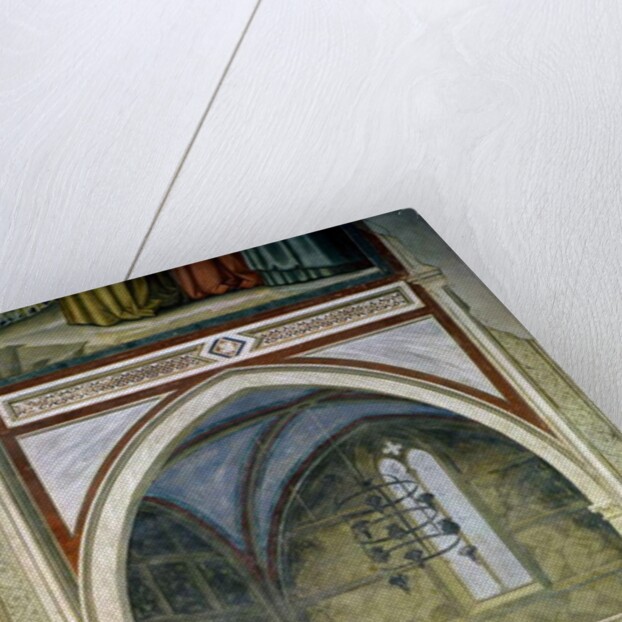 Detail of Gothic architecture and Trompe L'Oeil, c.1305 by Giotto (c.1266-1337)