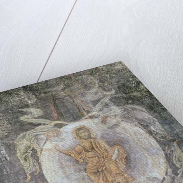 Christ in Majesty surrounded by four angels, ceiling painting, 11th-14th century by Byzantine Byzantine